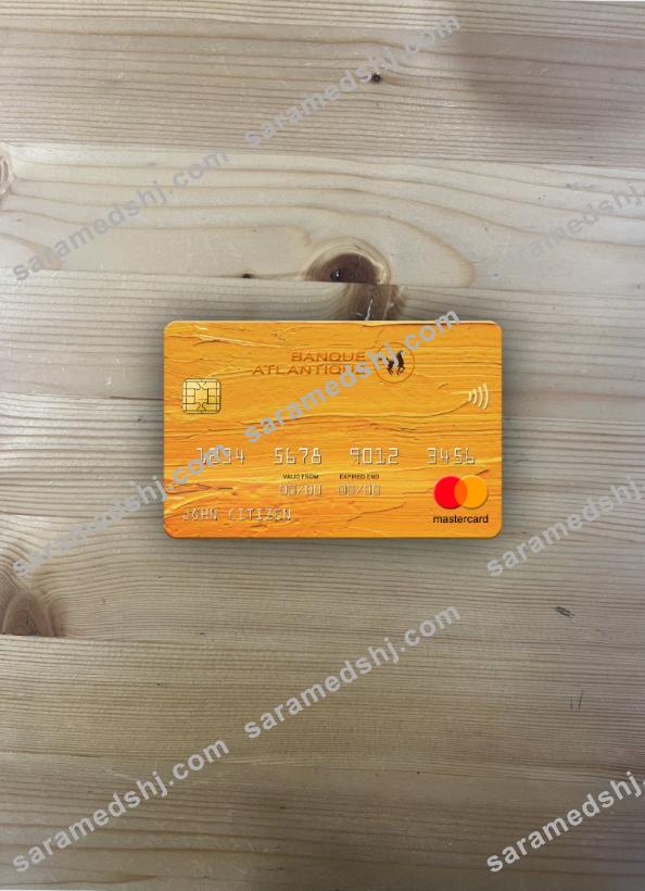 Senegal Banque Atlantique Bank mastercard photolook front
